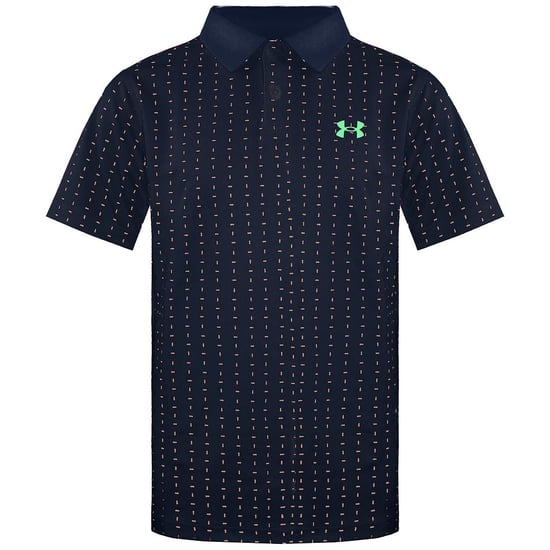 Under Armour Sleeve Collar Navy Kids Performance Tee Box Polo Shirt 1366429 408