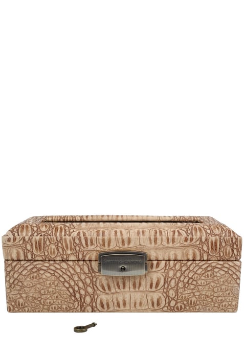 Embossed Leather Ladies Watch Box