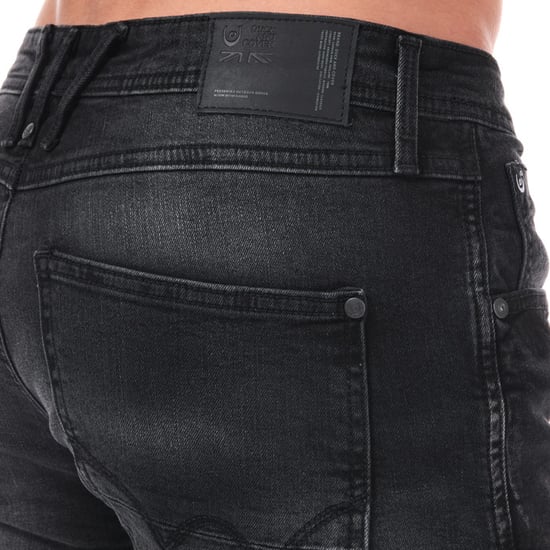 Men's Duck and Cover Maylead Slim Fit Jean in Black - Image 5