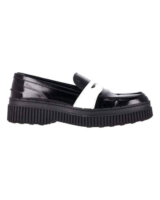 Tod's Platform Penny Loafers in Black Leather - Image 1