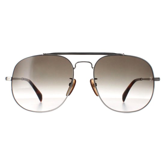 David Beckham Aviator Mens Palladium Silver Green Gradient DB7004/S