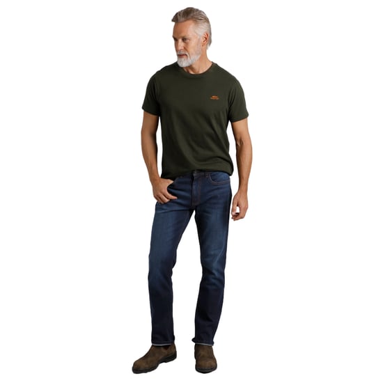 Weird Fish Heren Edward Denim Stretch Straight Jeans (Donkere Denim) - Image 3