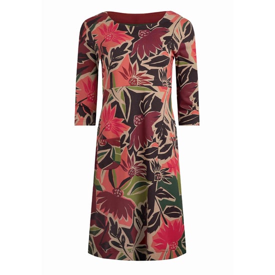 Weird Fish Womens/Ladies Starshine Abstract Floral Jersey Organic Dress (Pink)