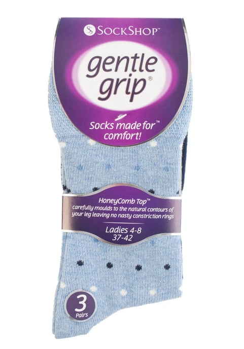 6 paar sokken zonder elastiek damessokken met zachte grip - LGG49 - Image 2