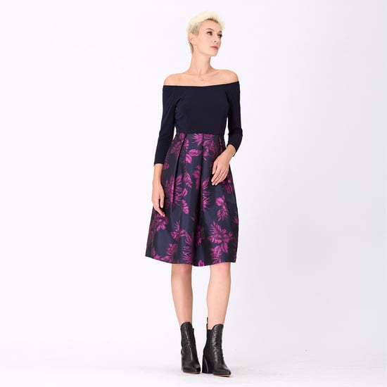 Bi-materiële kleding met bloemenbrokaat - Image 6
