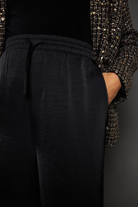 Tall Tie Detail Wide Leg Trousers