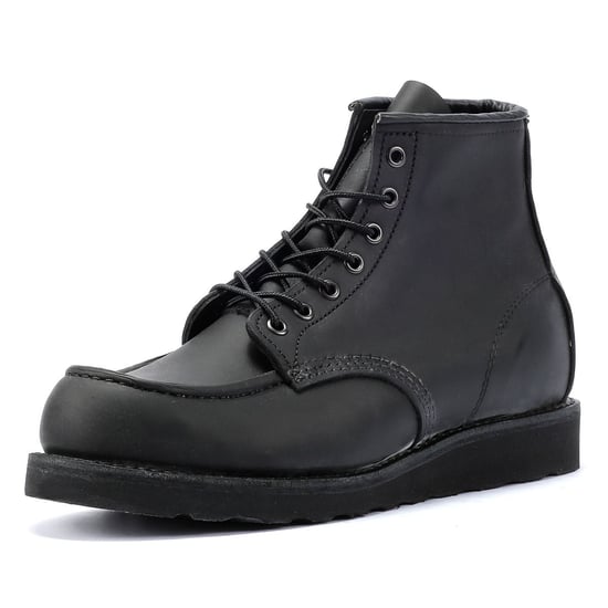 Red Wing Shoes 6 Inch Moc Classic Leather Men's Black Boots - Image 3