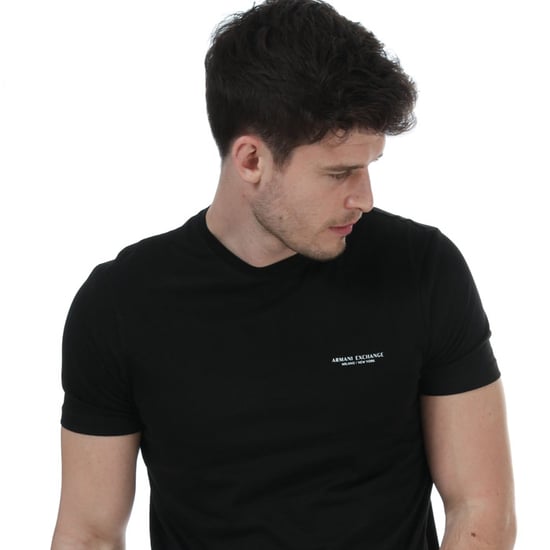 Armani Exchange Milano / New York T-shirt voor heren, zwart - Image 2
