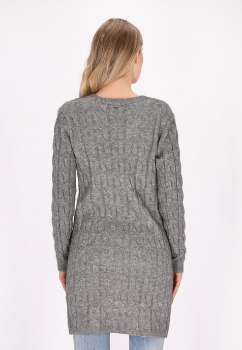 Dreimaster Cardigan women Grey melange - Image 4
