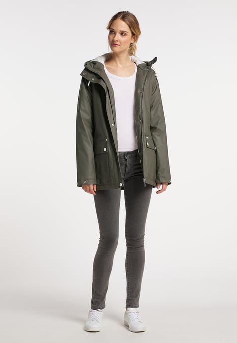 ICEBOUND rain jacket women olive - Image 4