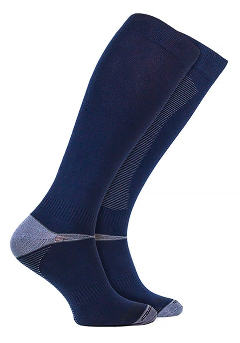 Bamboo Equestrian Socks | COMODO | Long Boot Horse Riding Socks | Knee High Bamboo Socks - Navy - Image 1