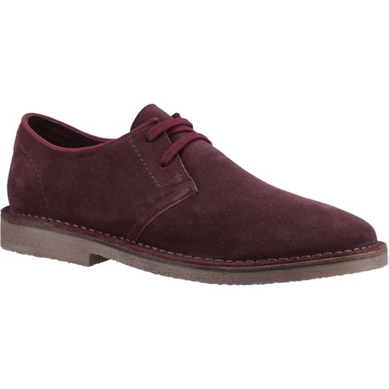 Hush Puppies Scout Suede Men's Bordeaux Lace-Up Shoes - Image 1