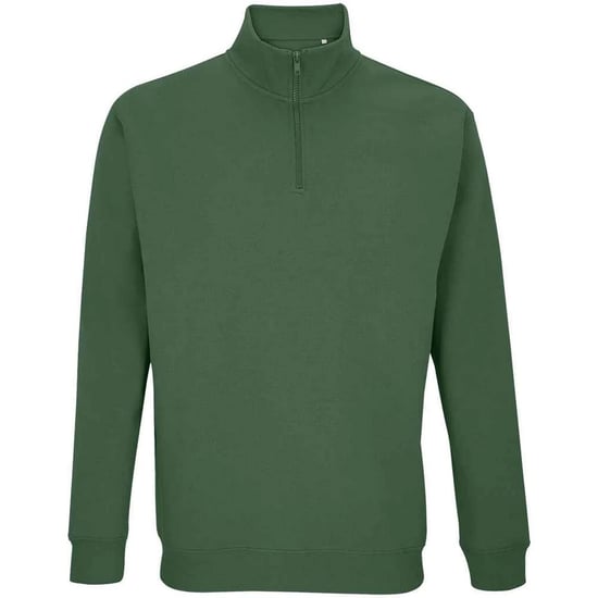 SOLS Uniseks Conrad Sweatshirt met Quarter Zip voor volwassenen (Fles groen) - Image 1