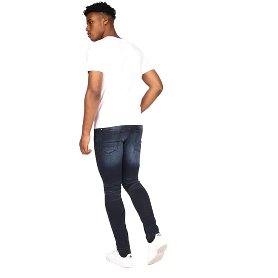 Crosshatch Heren Barbeck Slim Jeans (Blauw Zwart) - Image 5