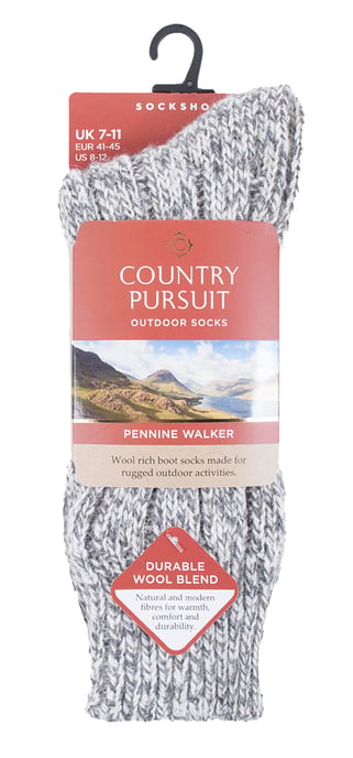 PENNINE WALKER - Mens Heavy Kntted Wool Hiking Socks for Walking - Image 2