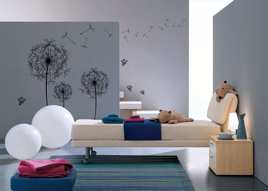 Huge Black Dandelion Wall Stickers, Kitchen, Bathroom, Living room, Self-adhesive, Decal, Decoration,DIY, Flowers
