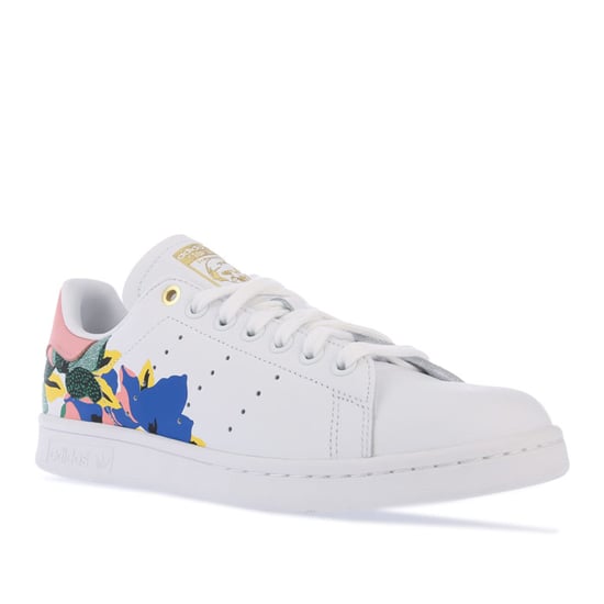 Women's adidas Originals Stan Smith Trainers in White pink - Image 3