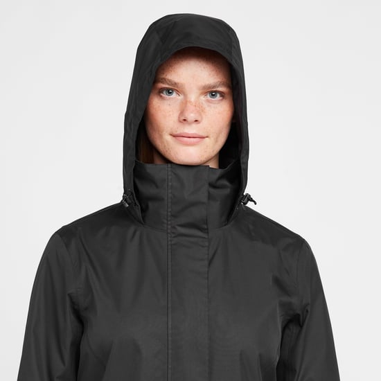 Peter Storm Women's Mistral Long Waterproof Jacket with Adjustable Hood, Hiking Raincoat