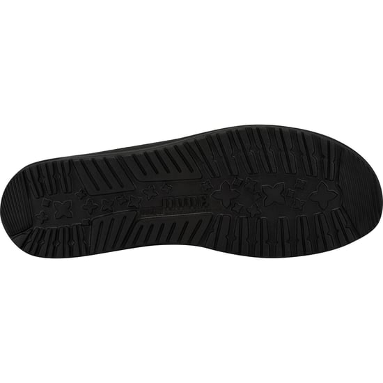 HEYDUDE Wally Sox Faux Suede Men's Micro Total Black Boat Shoes - Image 4