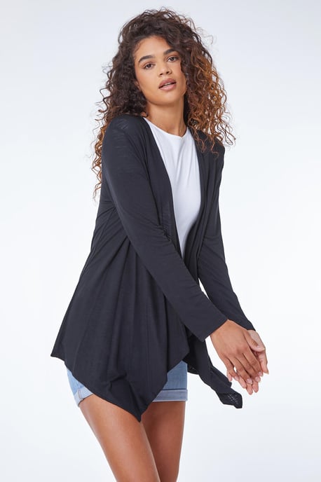 Waterfall Front Jersey Cardigan