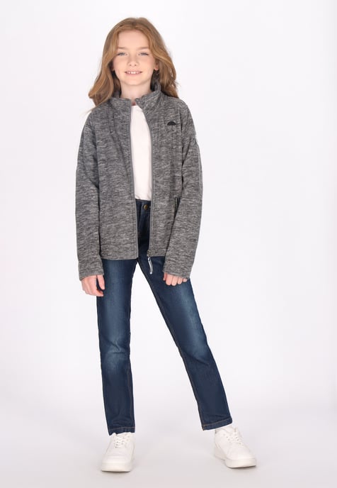 Schmuddelwedda fleece jacket Grey melange - Image 2