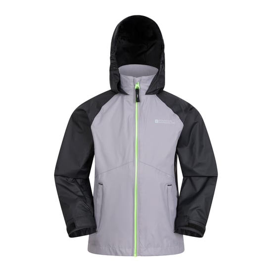 Mountain Warehouse Torrent II vattentät jacka för barn/ungdomar (ljusgrå) - Image 1