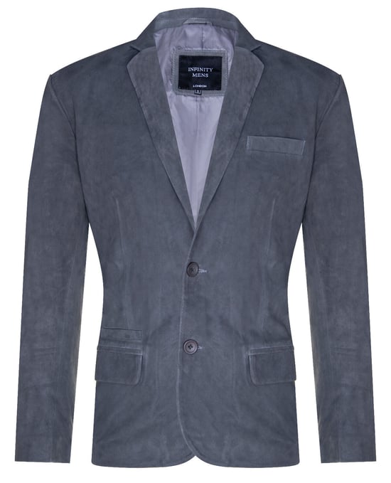 Blazer Suede Jacket Soft Italian Leather Coat - Image 1