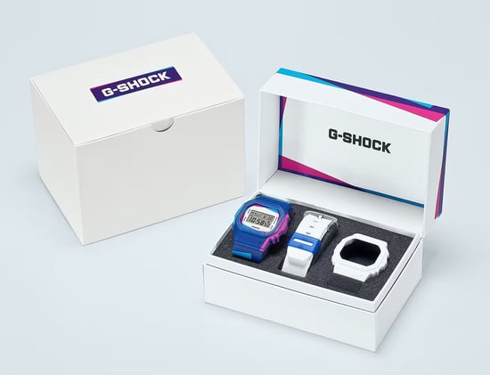 Casio G-shock Men's Blue Watch DWE-5600PR-2ER - Image 5