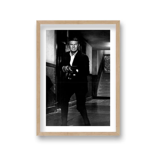 Steve McQueen with Shotgun from The Getaway 1972 Vintage Icon Print