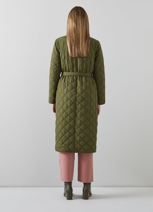 LK Bennett Litten Coats, Dark Green