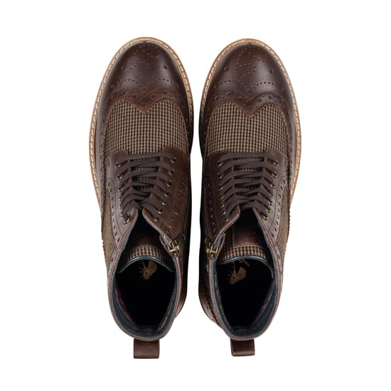 MENS SHERWOOD BROWN TWILL BOOT
