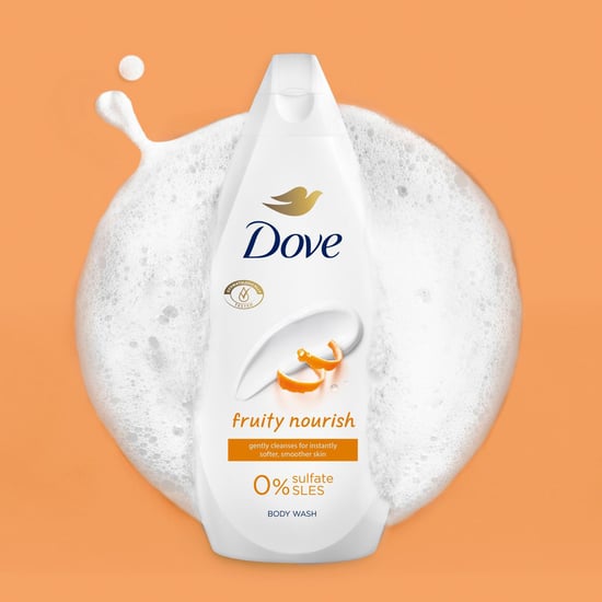Dove Fruity Nourish Body Wash 0% Sulfate SLES for Soft & Smoother Skin, 4x225ml