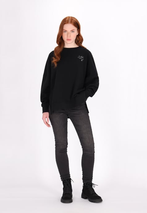 Dreimaster Sweatshirt Dames zwart - Image 2