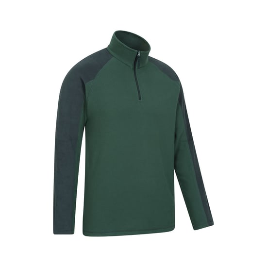 Mountain Warehouse Heren Ashbourne II Half Zip Fleece Top (Kaki Groen) - Image 5