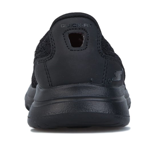 Girl's Skechers Children Go Walk 5 Slip On Trainers in Black - Image 5