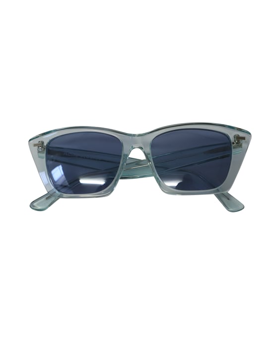 Acne Studios Ingridh Cat Eye Sunglasses in Light Blue Acetate - Image 6
