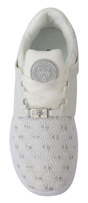 Plein Sport Women's White Polyester Runner Beth Sneakers Shoes - Image 6