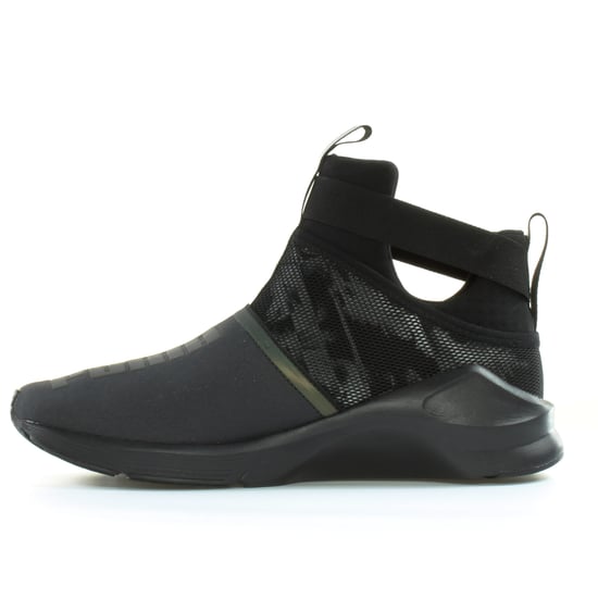 Puma Fierce Strap Swan Black Textile Womens Slip On Trainers 189461 01