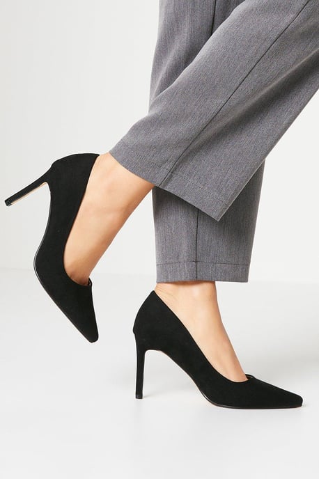 Wide Fit Dash Pointed Court Shoes - Image 1