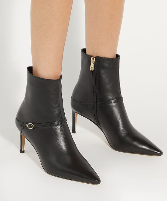 Dune Ladies Olene - Heeled Leather Ankle Boots
