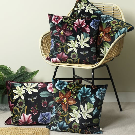Evans Lichfield Midnight Garden Floral Rectangular Cushion Cover - Image 5