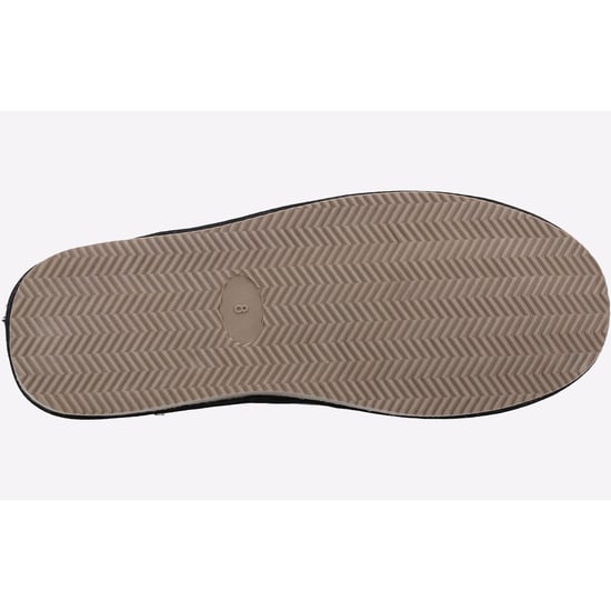 Hush Puppies Mens Coady Leather Slippers (Black) - Image 3