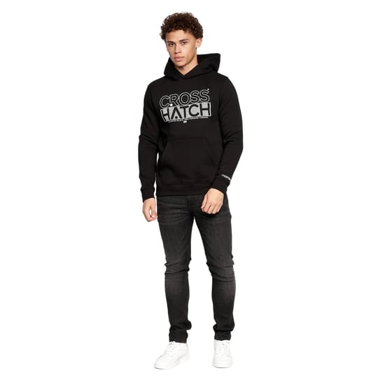 Crosshatch Heren Englow Hoodie (Set van 2) (Zwart/Wit) - Image 5