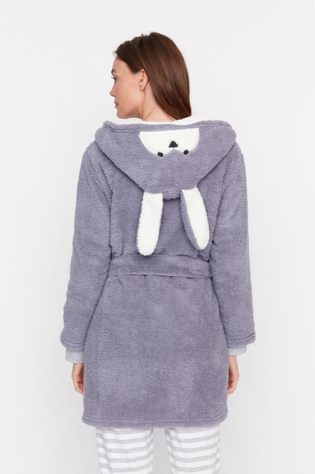 Trendyol Vrouwen Lange mouwe mouw V-hals Kort Kamerjassen - Image 5