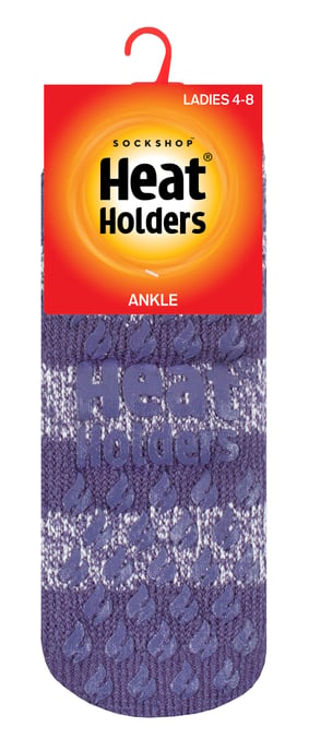 Värmehållare - Halksockor för damer med halkskydd, termiska fotledssockor med grepp - Image 2