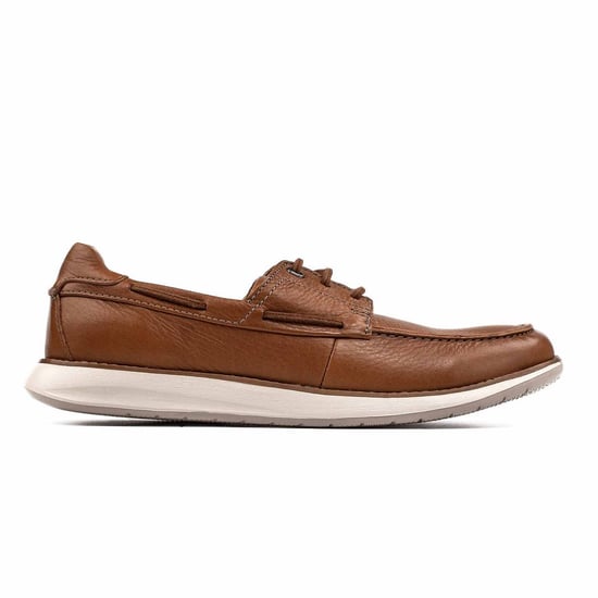 Clarks Un Pilot Mens Brown Shoes