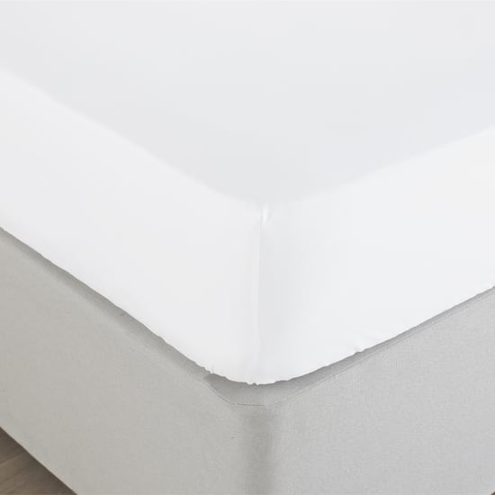 Bamboo 200 Thread Count Fitted Bed Sheet - Image 1