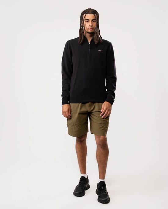 GANT Mens Superfine Lambswool Half Zip Cardigan - Image 4