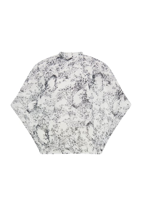 Dreimaster Blouse Dames zwart wit - Image 1