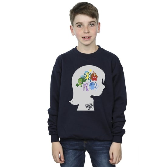 Disney Boys Inside Out Head Silhouette Sweatshirt (Navy Blue)